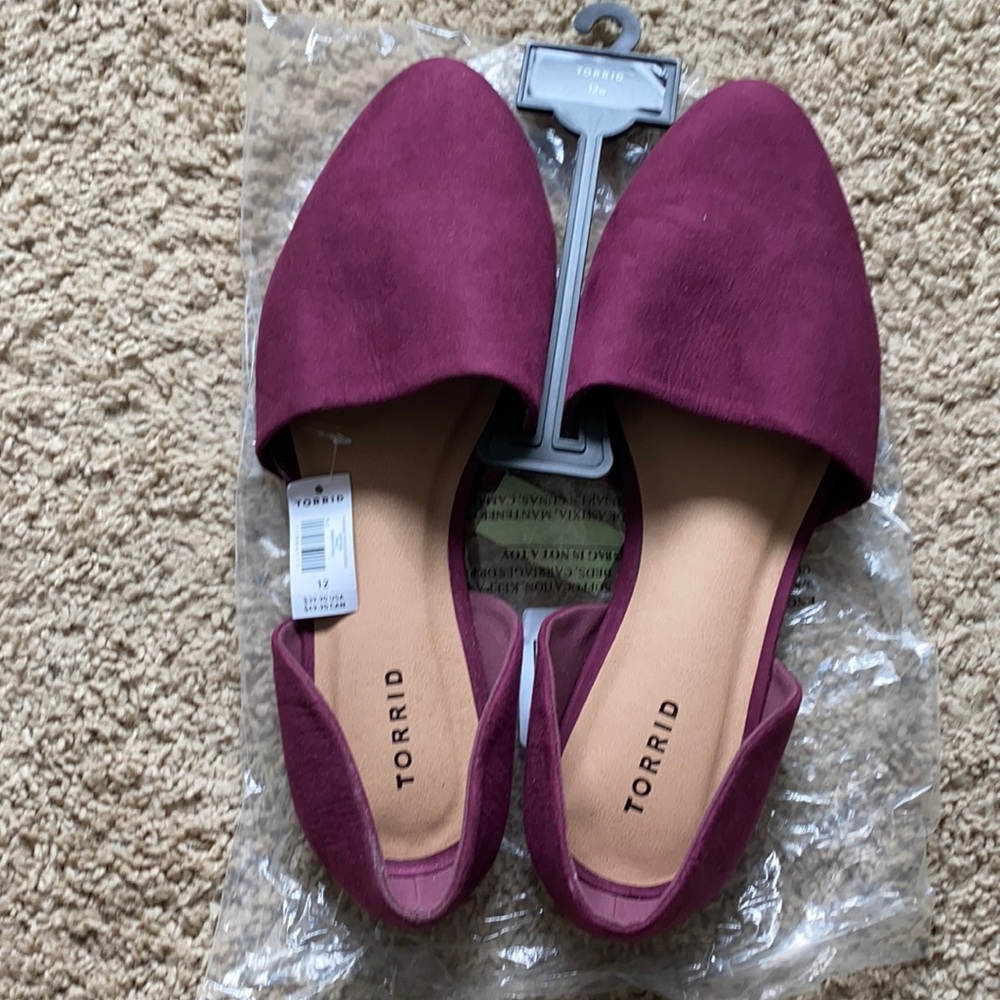 Brand new Fuchsia/Purple flats from Torrid